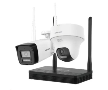 HiWatch/Hikvision, DS-J142I/NKS424W02H, Sada 2ks 4Mpix Wi-Fi kamer a Wi-Fi NVS