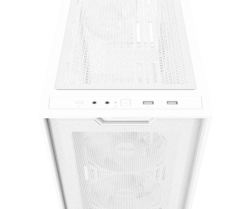 ASUS case A21 PLUS, Mini Tower, průhledná bočnice, 4x 120mm ARGB Fan, bílá