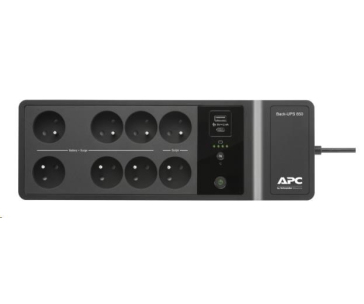 APC -BAZAR- Back-UPS 850VA, 230V, USB Type-C and A charging ports (520W) - Poškozený obal (Komplet) - BAZAR