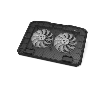 PORT chladící stojan na notebook COOLER PRO, 2x USB, černá