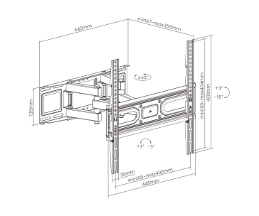 Televizní držák Fiber Mounts FM79