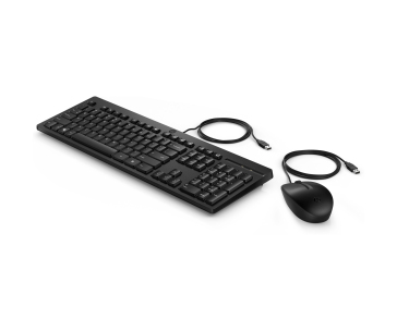 HP 225 Wired Mouse and Keyboard Combo - Německá