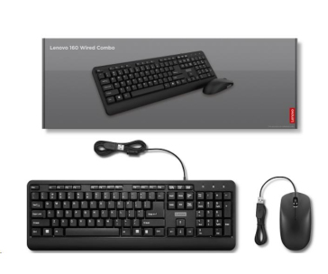 Lenovo 160 Wired  Keyboard  US