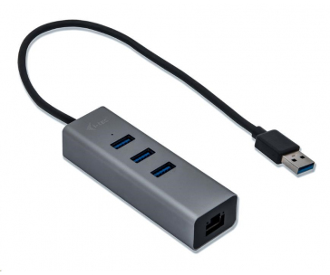 i-tec USB 3.0 Metal HUB 3 Port + Gigabit Ethernet Adapter