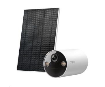 TP-Link Tapo C410 KIT venkovní kamera, solární panel (3MP, 2K QHD, 1296p, IR 9m, WiFi, micro SD card, IP65)