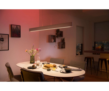 PHILIPS Ensis Svítidlo závěsné, Hue White and color ambiance, 230V, 2x39W integr.LED, Bílá