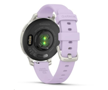 Garmin Lily® 2 Active, Silver / Purple Jasmine Silicone Band