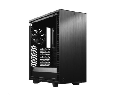 FRACTAL DESIGN skříň Define 7 Compact Black TG light, USB 3.1 Type-C, 2x USB 3.0, bez zdroje, mATX