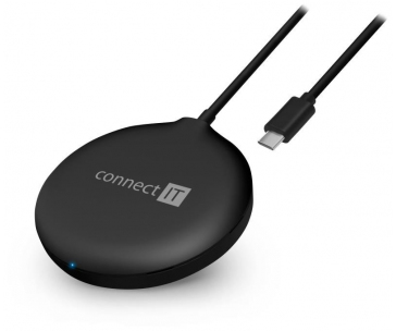 CONNECT IT MagSafe Wireless Fast Charge bezdrátová nabíječka, 15 W, černá