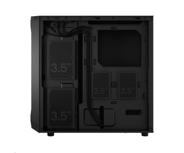 FRACTAL DESIGN skříň Focus 2 Black Solid, 2x USB 3.0, bez zdroje, mATX