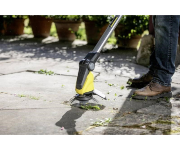 Karcher WRE 18-55 odstraňovač plevele, nylonové štětiny, teleskopická tyč, rotační polokoule (bez baterie)