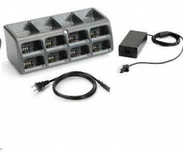 Zebra battery charging station, 8 slots