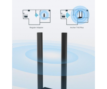 TP-Link Archer T4U Plus WiFi5 USB adapter (AC1300,2,4GHz/5GHz,USB3.0)