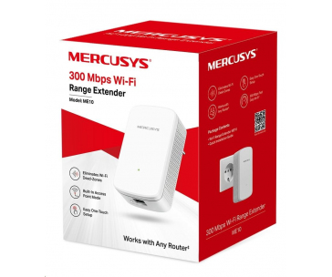 MERCUSYS ME10 WiFi4 Extender/Repeater (N300,2,4GHz,1x100Mb/s LAN)