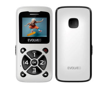 EVOLVEO Mobilní telefon pro seniory EasyPhone ID, bílá