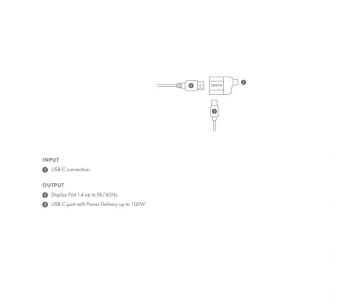 DICOTA USB-C to Display Port Mini Adapter with PD (8k/100W)