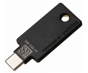 YubiKey 5C NFC - USB-C, klíč/token s vícefaktorovou autentizaci (NFC), podpora OpenPGP a Smart Card (2FA)