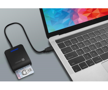 CONNECT IT USB čtečka eObčanek a čipových karet, černá