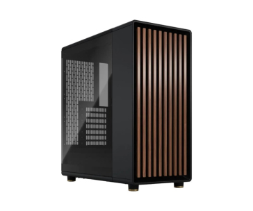 FRACTAL DESIGN skříň North Charcoal Black TG Light Tint, 1x USB 3.1 Typ-C, 2x USB 3.0, bez zdroje, ATX