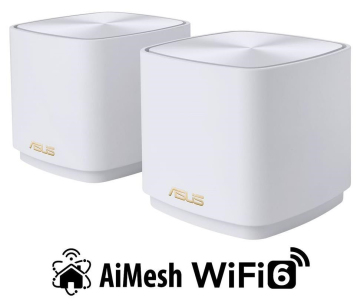 ASUS ZenWiFi XD4 Plus 2-pack white Wireless AX1800 Dual-band Mesh WiFi 6 System