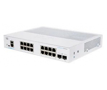 Cisco switch CBS250-16T-2G (16xGbE,2xSFP,fanless) - REFRESH