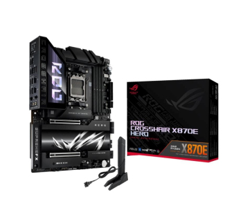 ASUS MB Sc AM5 ROG CROSSHAIR X870E HERO, AMD X870, 4xDDR5, 1xHDMI, 2xThunderbolt, WiFi