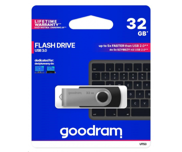 GOODRAM Flash Disk 32GB UTS3, USB 3.0, černá