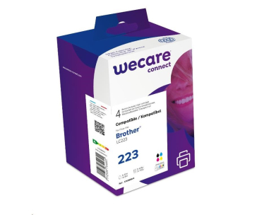 WECARE ARMOR cartridge pro Brother DCP-J4120DW, MFC-J4420DW, 4620DW, 4120DW(LC223 VAL BP), černá/CMYK, 1x12ml/3x6ml