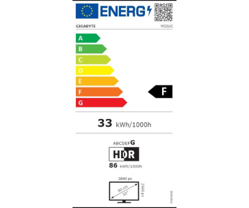 BAZAR - GIGABYTE LCD - 31.5" Gaming monitor M32UC, Prohnutý VA 1500R, 3840 x 2160 UHD, 144Hz, 3000:1, POŠKIOZENÝ OBAL