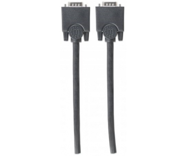 MANHATTAN kabel SVGA k monitoru, HD15 Male / HD15 Male, 3m, Black