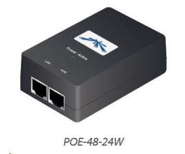 UBNT POE-48-24W [PoE adaptér 48V/0,5A (24W), vč. napájecího kabelu] -rozbaleno