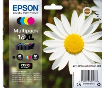 EPSON ink Multipack 4-colours "Sedmikráska" 18XL Claria Home Ink