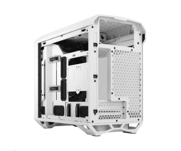 FRACTAL DESIGN skříň Torrent Nano White TG Clear Tint, USB 3.1 Type-C, 2x USB 3.0, bez zdroje, mITX