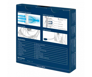 ARCTIC ventilátor P12 Silent, 120mm, 3-pin, 12V
