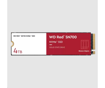 BAZAR - WD RED SSD NVMe 4TB PCIe SN700, Geb3 8GB/s, (R:3400/W:3100 MB/s) TBW 5100 - Poškozený obal (Komplet)