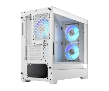 FRACTAL DESIGN skříň Pop Mini Air RGB White TG Clear Tint, 2x USB 3.0, bez zdroje, mATX