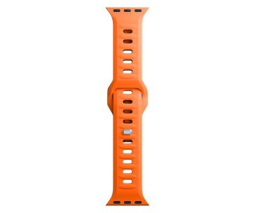 3mk Silicone Watch Strap pro Apple 42/44/45/49 mm Orange