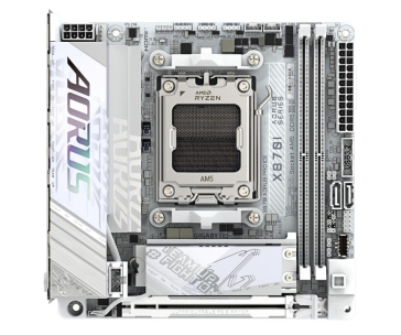 GIGABYTE MB Sc AM5 X870I AORUS PRO ICE, AMD X870, 2xDDR5, 1xHDMI, 1xThunderbolt, WiFi, Mini-ITX