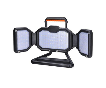 Solight LED reflektor 30W, přenosný, nabíjecí, 3000lm, oranžovo-černý