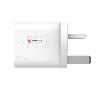 SKROSS USB-C nabíjecí adaptér Power charger 30W UK, Power Delivery, typ G