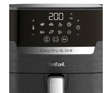 Tefal EY505815 Easy Fry&Grill fritéza, horkovzdušná, 1550 W, displej, 4.2 l, regulace teploty, časovač, černá