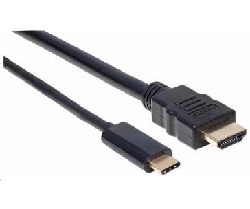 Manhattan kabel USB-C na HDMI, 2m, černá