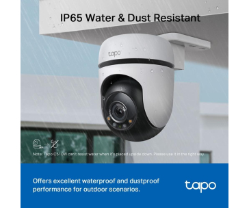 TP-Link Tapo C510W venkovní-outdoor kamera, (3MP, PTZ, 2K 1296p, WiFi, IR 30m, micro SD card)