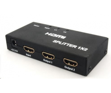 PREMIUMCORD HDMI splitter 1-2 porty kovový s napájením, 4K, FULL HD, 3D