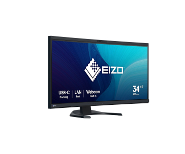 EIZO MT 34" EV3450XC-BK FlexScan, IPS, 3840x1440, 300nit, 1000:1, 5ms, USB-C, DisplayPort, USB, HDMI, Repro, Černý