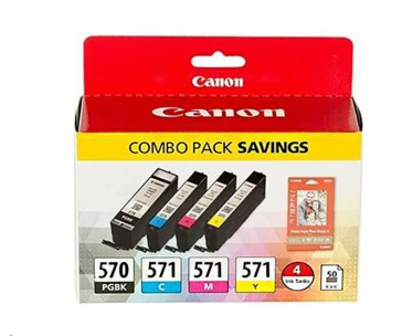 CANON CARTRIDGE PGI-570/CLI-571 PGBK/C/M/Y/ BK MULTI-PACK pro PIXMA MG575x,  MG685x, MG775x, TS505x, TS605x (297 str.)