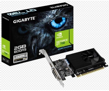 GIGABYTE VGA NVIDIA GeForce GT 730 2G, 2G DDR5, 1xHDMI, 1xDVI-D