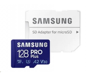 Samsung micro SDHC karta 128GB PRO Plus + SD adaptér