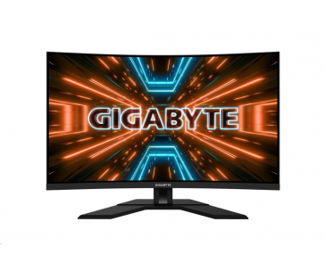 GIGABYTE LCD - 31.5" Gaming monitor M32QC, Prohnutý VA1500R, 2560 x 1440 QHD, 165Hz, 3000:1, 350cd/m2, 1ms, 2xHDMI, 1xDP