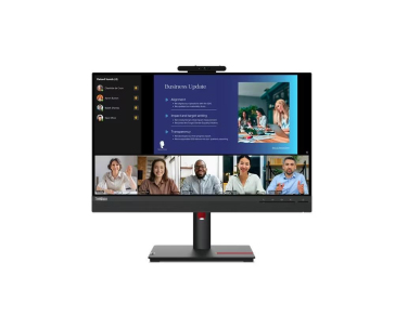 LENOVO LCD T24v-30 - 23.8”,IPS,matný,16:9,1920x1080,178/178,4ms/6ms,250cd/m2,1000:1,VGA,DP,HDMI,4xUSB,VESA,cam,rep,Pivot